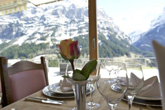 Hotel Gletschertal Grindelwald Restauracja zdjęcie
